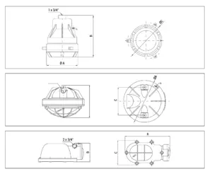 جزئیات چراغ تونلی ضد انفجار FEAM